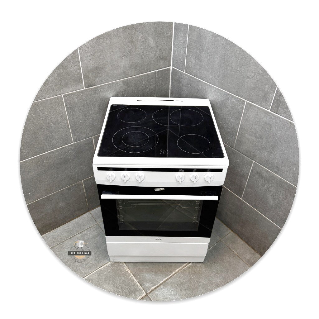 60er - Elektrostandherd Amica SHC 11662 W + Glaskeramikfeld / 1 Jahr Garantie! & Kostenlose Lieferung!