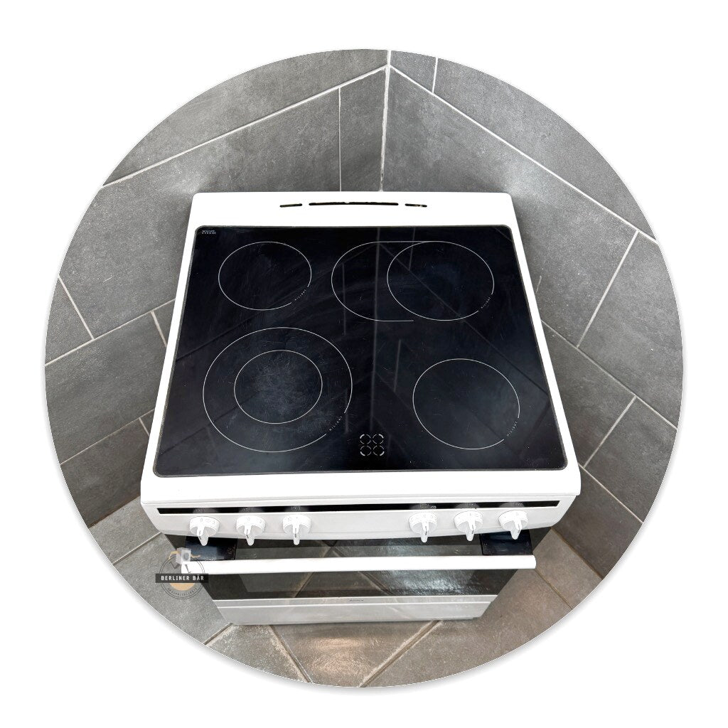 60er - Elektrostandherd Amica SHC 11662 W + Glaskeramikfeld / 1 Jahr Garantie! & Kostenlose Lieferung!