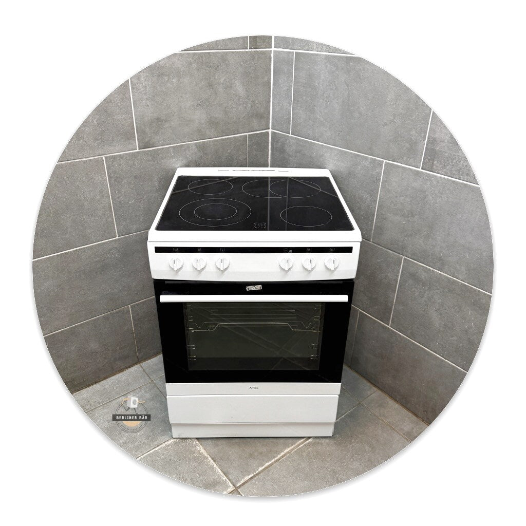 60er - Elektrostandherd Amica SHC 11662 W + Glaskeramikfeld / 1 Jahr Garantie! & Kostenlose Lieferung!