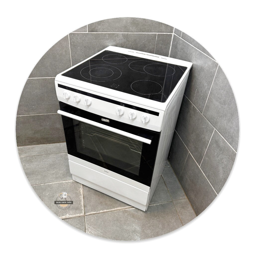 60er - Elektrostandherd Amica SHC 11662 W + Glaskeramikfeld / 1 Jahr Garantie! & Kostenlose Lieferung!