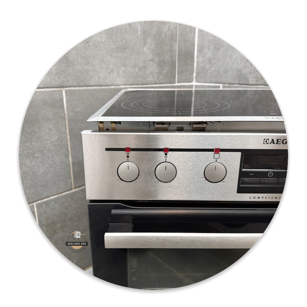 AEG Elektro - Einbauherd Edelstahl EE3003061M + Ceran - 1 Jahr Garantie & Gratis Lieferung in Berlin!