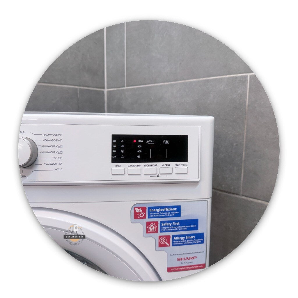 6kg Sharp Waschmaschine ES-HFA6122W2 Slim | 1 Jahr Garantie!
