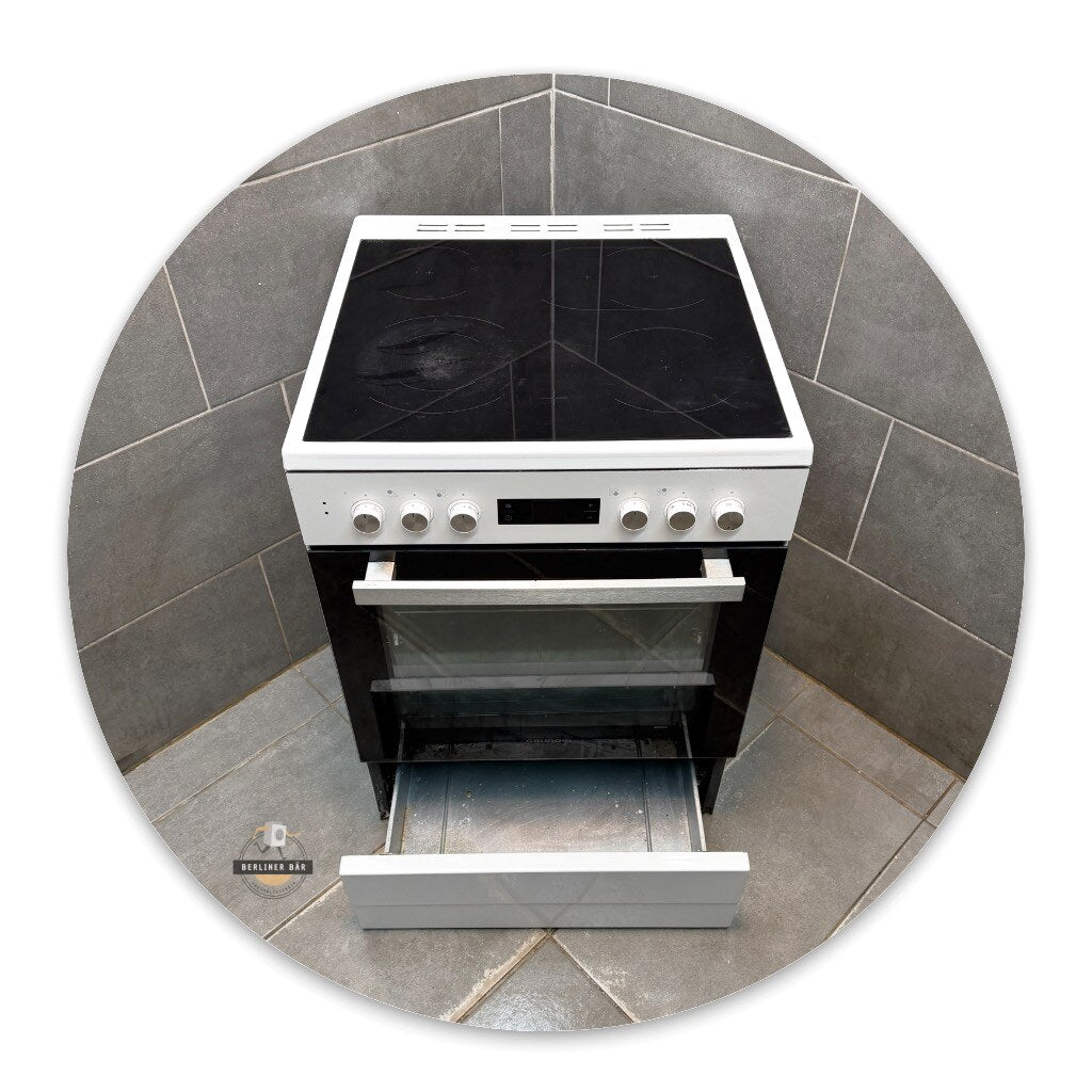 Grundig Elektro-Standherd GFBM23420WC + Ceran / 1 Jahr Garantie & Gratis Lieferung in Berlin!