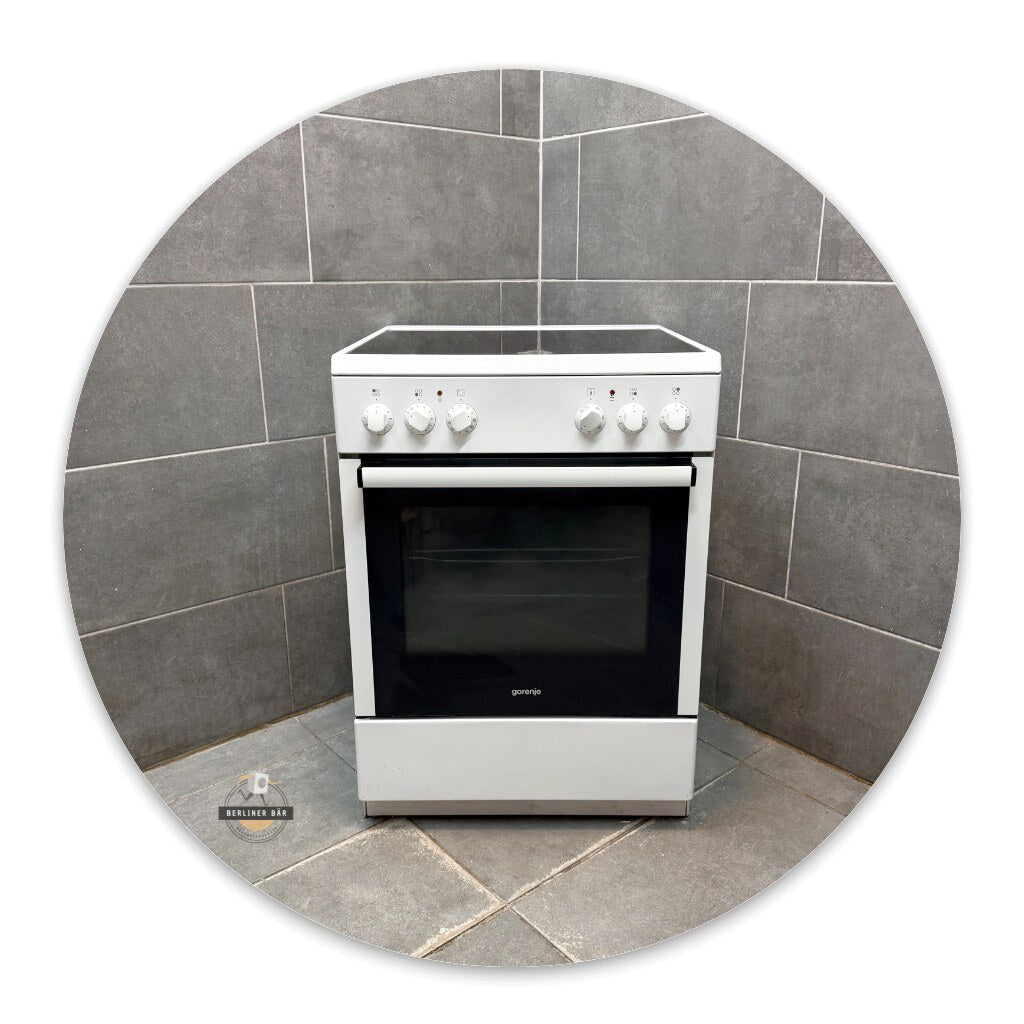 60er Gorenje Elektro-Standherd EC 67120 AW + Ceran/ 1 Jahr Garantie & Gratis Lieferung in Berlin!
