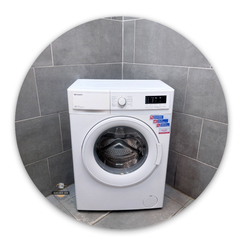 6kg Sharp Waschmaschine ES-HFA6122W2 Slim | 1 Jahr Garantie!