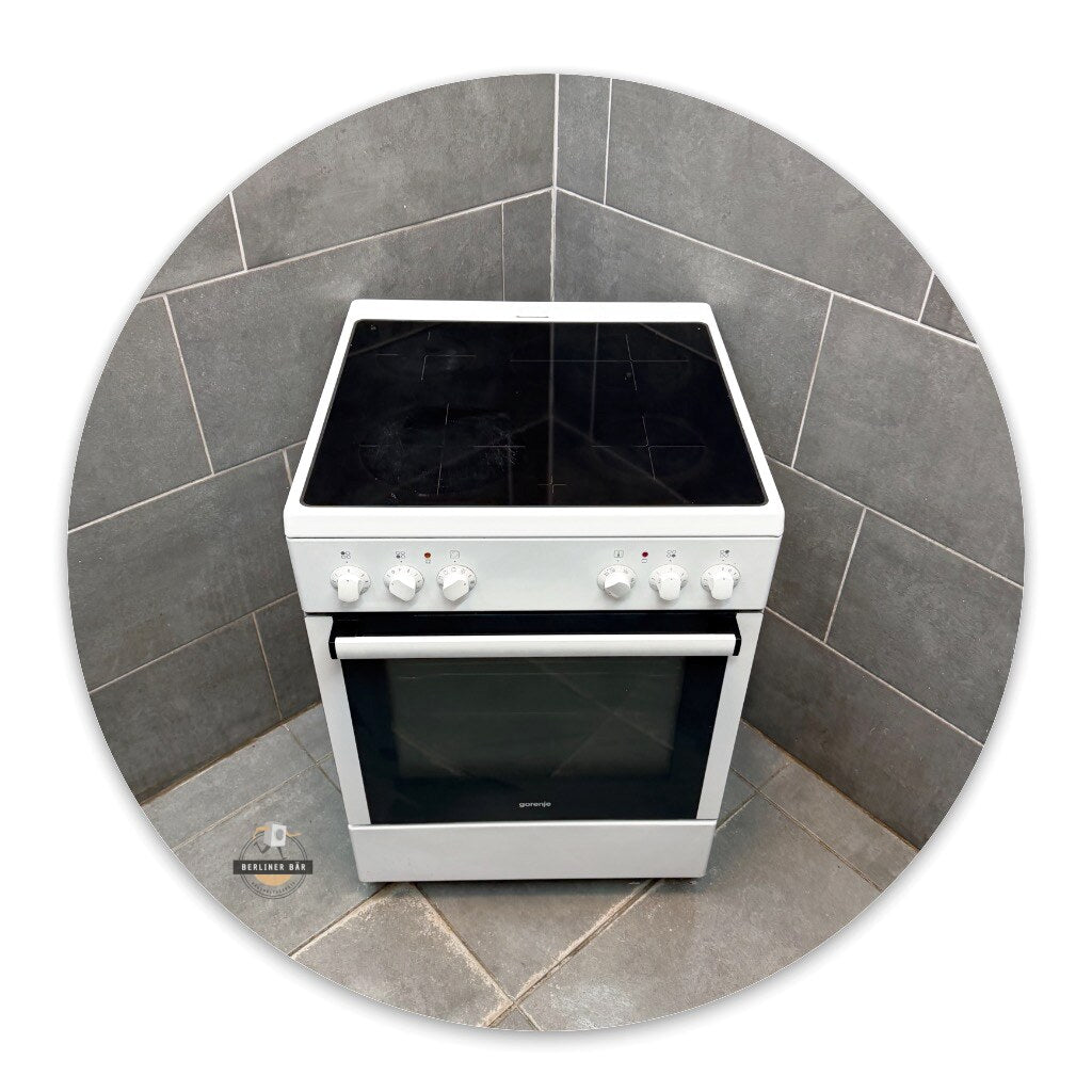 60er Gorenje Elektro-Standherd EC 67120 AW + Ceran/ 1 Jahr Garantie & Gratis Lieferung in Berlin!