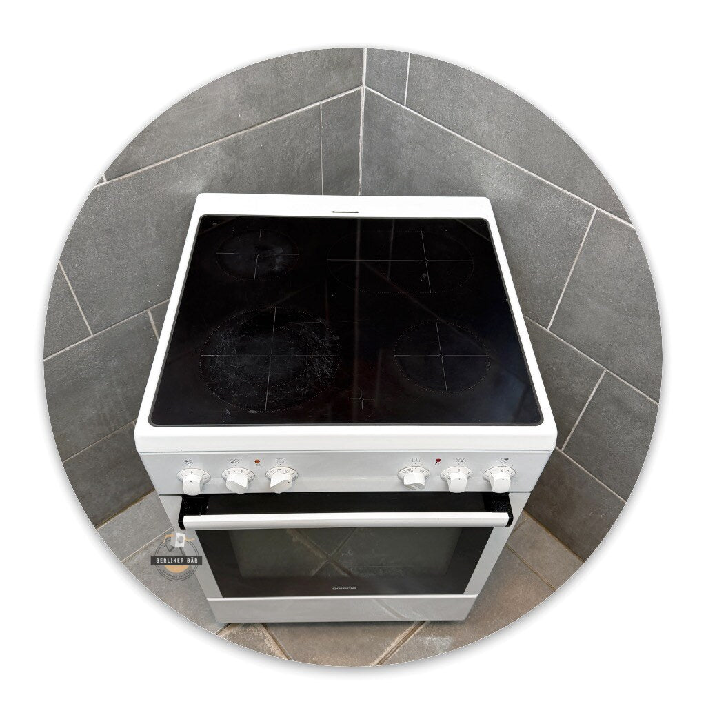60er Gorenje Elektro-Standherd EC 67120 AW + Ceran/ 1 Jahr Garantie & Gratis Lieferung in Berlin!