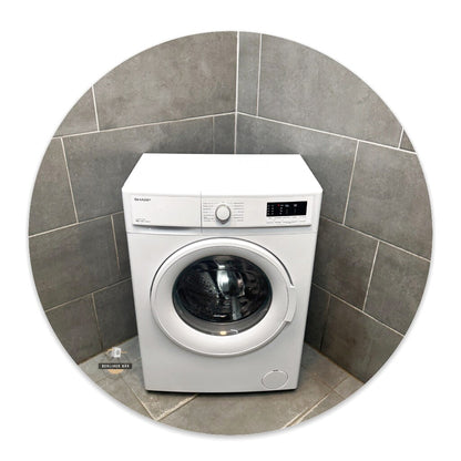6 kg Sharp Waschmaschine ES-HFA6122WD / 1 Jahr Garantie & Gratis Lieferung in Berlin!