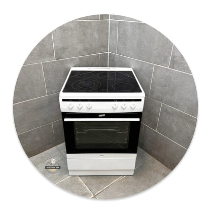 60er - Elektrostandherd Amica SHC 11662 W + Glaskeramikfeld   / 1 Jahr Garantie! & Kostenlose Lieferung!