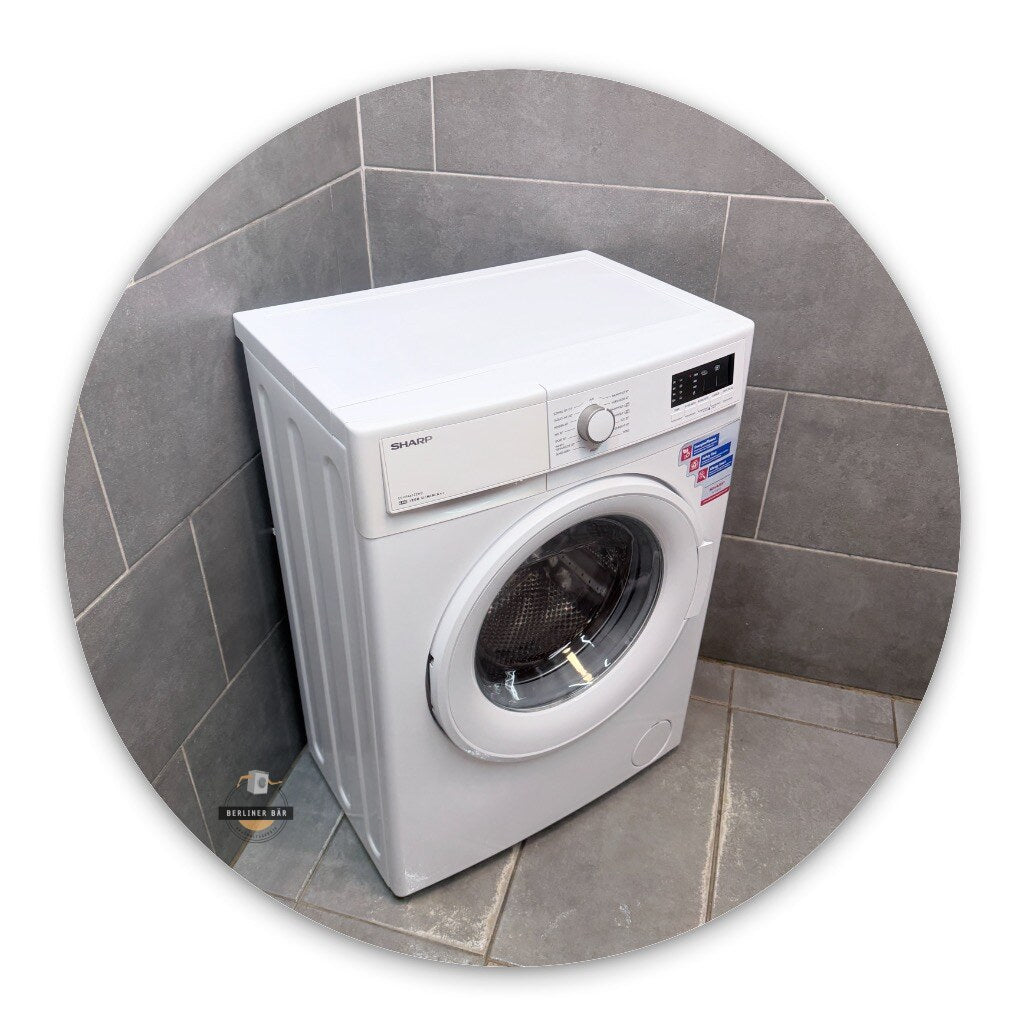 6kg Sharp Waschmaschine ES-HFA6122W2 Slim | 1 Jahr Garantie!