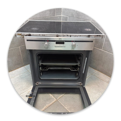 AEG Elektro-Einbaubackofen B335125M + Ceran | 1 Jahr Garantie!