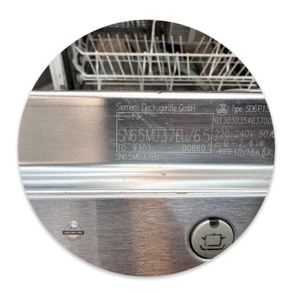 Siemens Geschirrspüler Vollintegriert SN65M037EU/1 Jahr Garantie & Gratis Lieferung in Berlin!